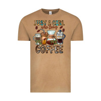 Vintage Camel Just A Girl Who Loves Coffee Vintage Tee - CowhideDigitalArt