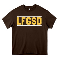 Chocolate Brown Exclusive Brown LFGSD Official Fun Design T Shirt Heavy Core Tee - ArtMosaic