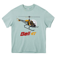 Arona bell 47 helicopter Heavy Core Tee - ArtMosaic