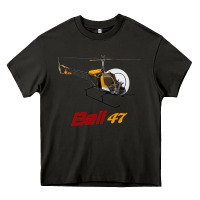 Asphalt bell 47 helicopter Heavy Core Tee - ArtMosaic