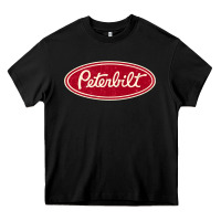 Black peterbilt truck racing vintage Heavy Core Tee - ArtMosaic