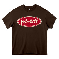 Chocolate Brown peterbilt truck racing vintage Heavy Core Tee - ArtMosaic