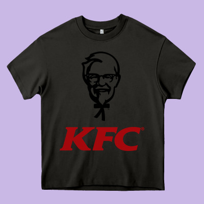 K.f.c-restaurant Heavy Core Tee Designed By Artmosaic