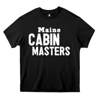Black maine cabin masters Heavy Core Tee - ArtMosaic
