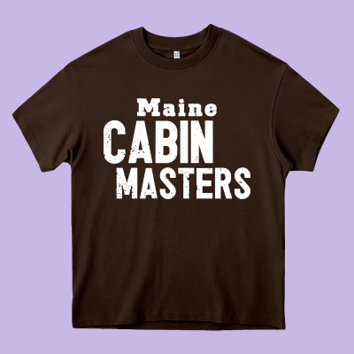 Maine Cabin Masters Heavy Core Tee Designed By Artmosaic