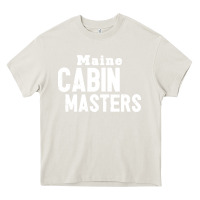 Cream maine cabin masters Heavy Core Tee - ArtMosaic