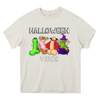 Cream halloween vibes dick tie dye hippie retro lazy costume Heavy Core Tee - ArtMosaic