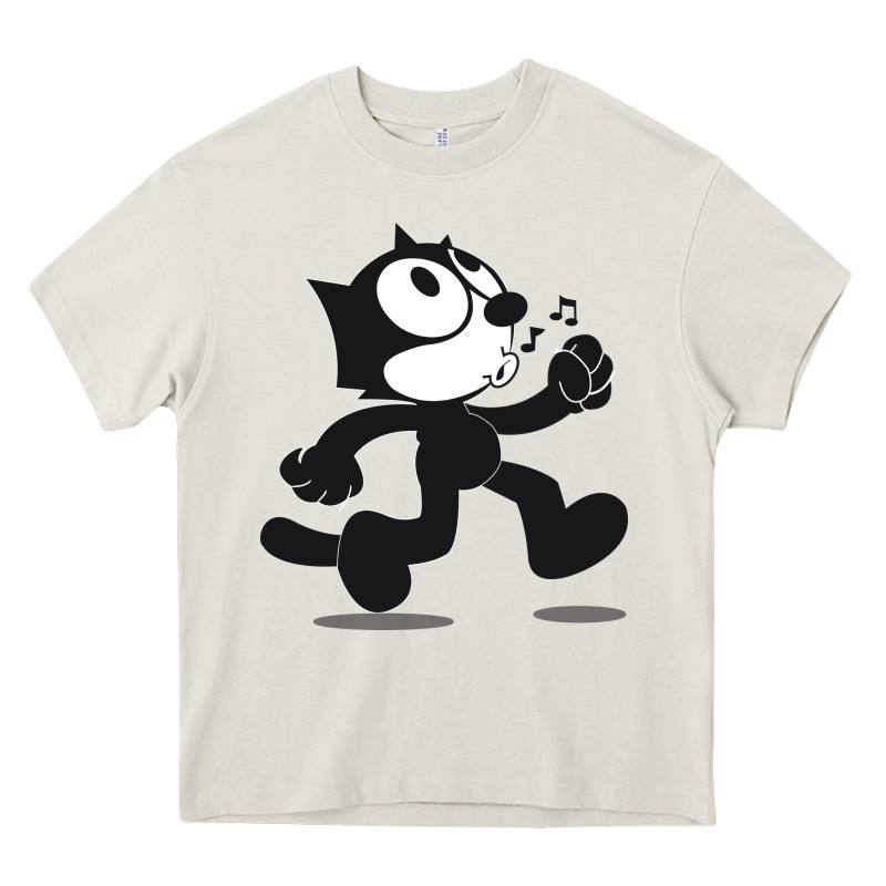 Felix The Cat Whistling Heavy Core Tee by ArtMosaic | Teevron