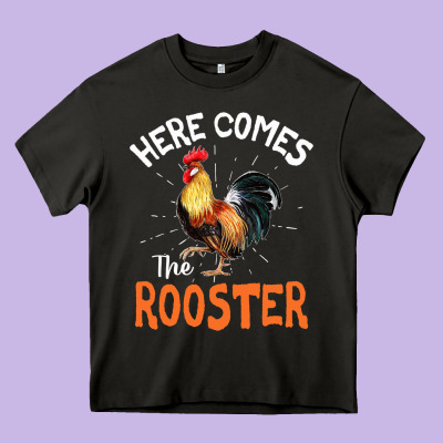 Here Comes The Rooster Shirt Chicken Lady Outfit 243 Heavy Core Tee Designed By Artmosaic