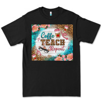 Black coffee teach repeat tumbler Premium Tee - BundleAndBundleShop