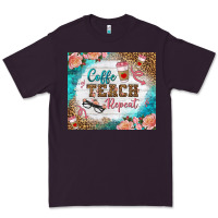 Plum coffee teach repeat tumbler Premium Tee - BundleAndBundleShop