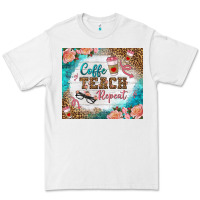 White coffee teach repeat tumbler Premium Tee - BundleAndBundleShop