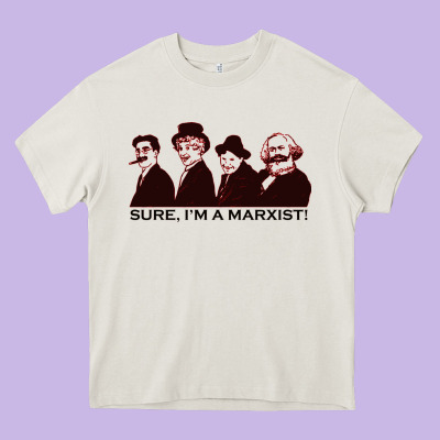 Sure I'm A Marxist Heavy Core Tee Designed By Artmosaic