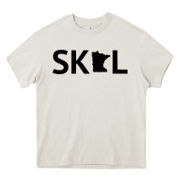Cream skol minnesota hoodie  let's go mn hooded sweatshirt Heavy Core Tee - ArtMosaic