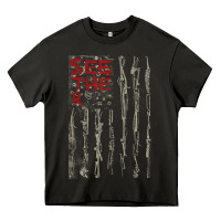 Asphalt Seether Bone Flag Heavy Core Tee - ArtMosaic