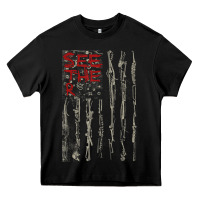 Black Seether Bone Flag Heavy Core Tee - ArtMosaic