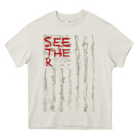 Cream Seether Bone Flag Heavy Core Tee - ArtMosaic