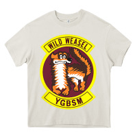 Cream Air Force Wild Weasel YGBSM Heavy Core Tee - ArtMosaic