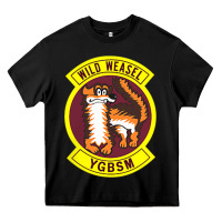Black Air Force Wild Weasel YGBSM Heavy Core Tee - ArtMosaic