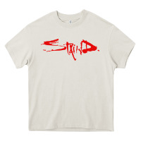 Cream staind Heavy Core Tee - ArtMosaic