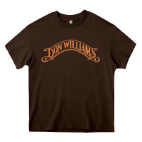Chocolate Brown Don Williams - American country singer Heavy Core Tee - ArtMosaic