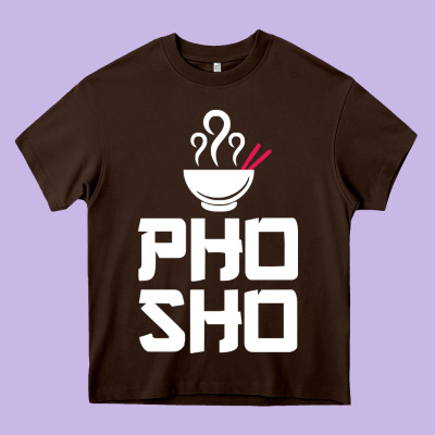 Pho Sho Foodie Asian Food Humor Chopsticks Funny Heavy Core Tee Designed By Artmosaic