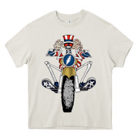 Cream grateful motor ber Heavy Core Tee - ArtMosaic