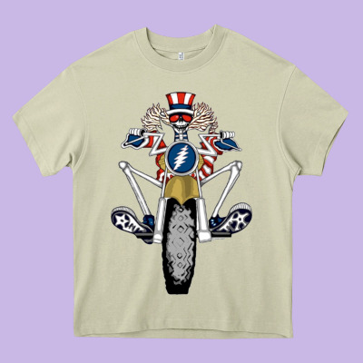 Grateful Motor Ber Heavy Core Tee Designed By Artmosaic