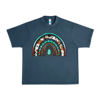 Midnight Navy Western Rainbow Urban Heavy Tee - Jasminsmagicworld