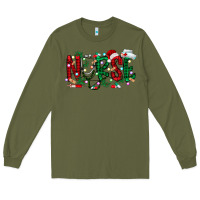 Army Green nurse christmas Long Sleeve Tee - RacoonDesign