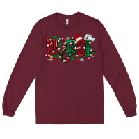 Burgundy nurse christmas Long Sleeve Tee - RacoonDesign