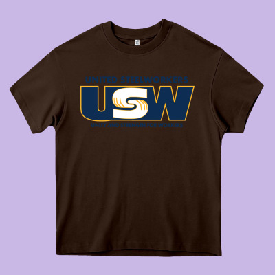 United Steelworkers - Unity And Strength For Worke Heavy Core Tee Designed By Artmosaic