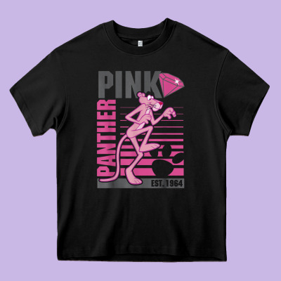 Pink Panther Heavy Core Tee Designed By Artmosaic