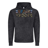 Vintage Black armed forces day support our troops Vintage Hoodie - Artiststas