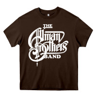 Chocolate Brown the allman brothers Heavy Core Tee - ArtMosaic