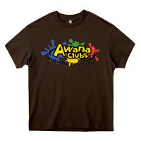 Chocolate Brown Vintage-Awana clubs Heavy Core Tee - ArtMosaic