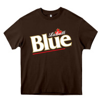 Chocolate Brown labatt blue beer Heavy Core Tee - ArtMosaic