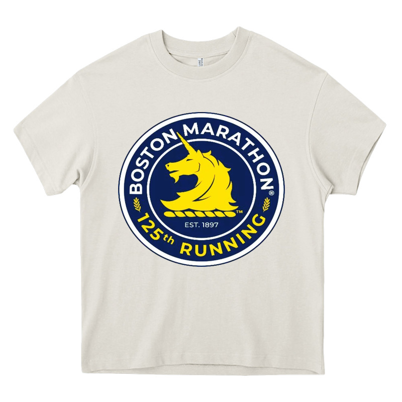 Boston Marathon Heavy Core Tee by ArtMosaic | Teevron