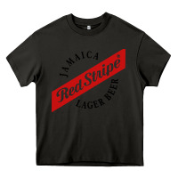 Asphalt jamaica red stripe lager beer Heavy Core Tee - ArtMosaic