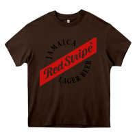 Chocolate Brown jamaica red stripe lager beer Heavy Core Tee - ArtMosaic