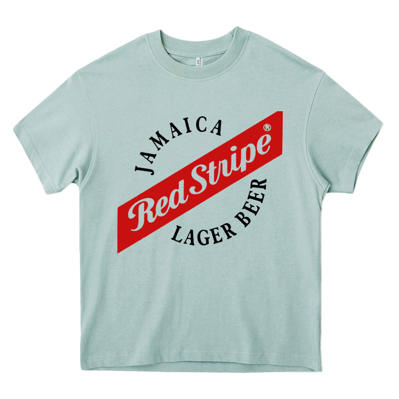 Jamaica Red Stripe Lager Beer Heavy Core Tee by ArtMosaic | Teevron