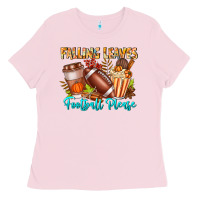 Falling Leaves Football Please Ladies Tee | Teevron