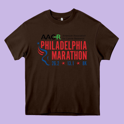 Philadelphia Marathon Heavy Core Tee Designed By Artmosaic