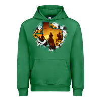 Emerald Horsehide Texas Map Cowboys Flag Urban Hoodie - RanaPortraitStore