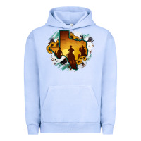 Pigment Grape Ice Horsehide Texas Map Cowboys Flag Urban Hoodie - RanaPortraitStore