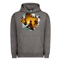 Pigment Tornado Horsehide Texas Map Cowboys Flag Urban Hoodie - RanaPortraitStore