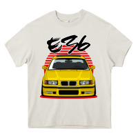Cream Yellow E36 Heavy Core Tee - ArtMosaic