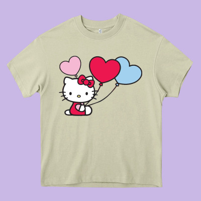 Kitty Heavy Core Tee Designed By Artmosaic