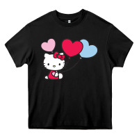 Black kitty Heavy Core Tee - ArtMosaic