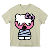 Mossy hell kitty cute devil Heavy Core Tee - ArtMosaic